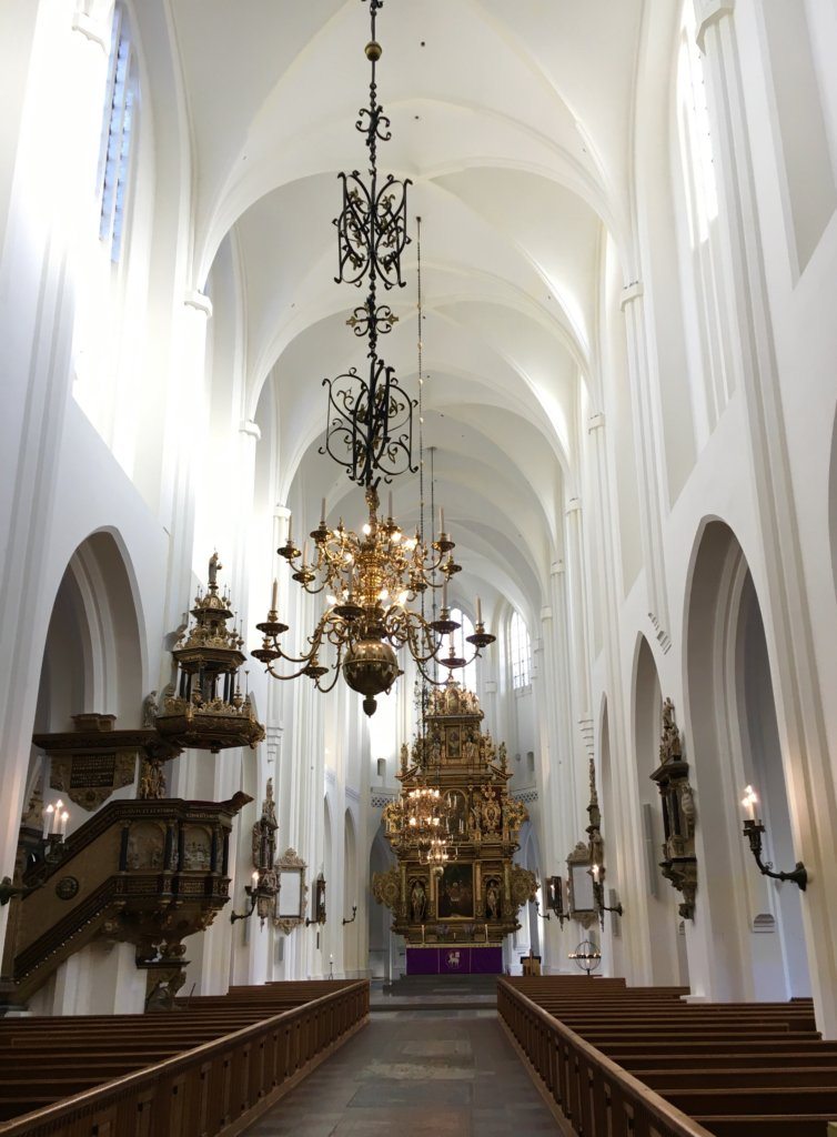 inside st petri church in malmo