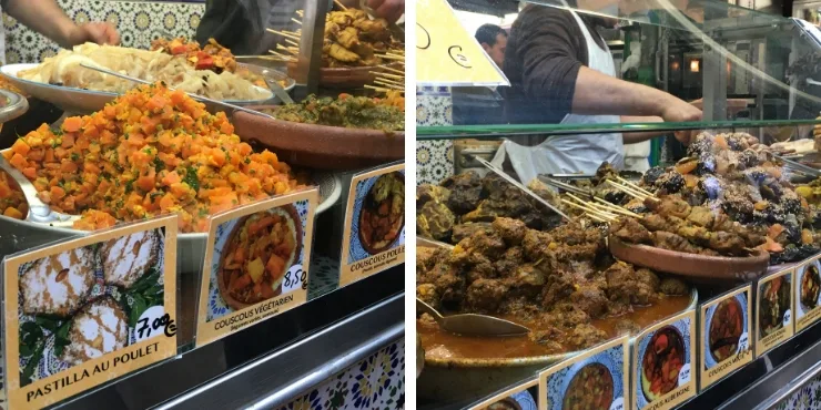 Moroccan food stall in Paris