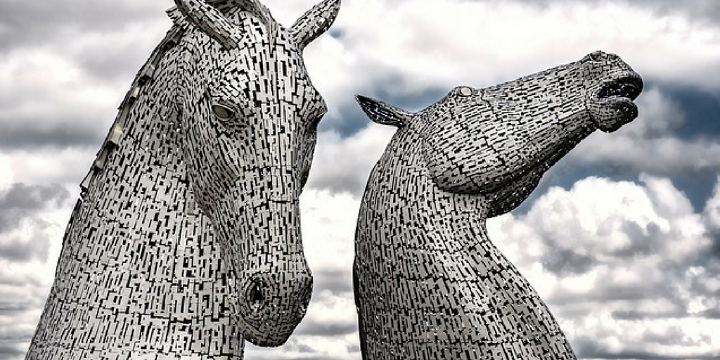 THE KELPIES IN BLACK AND WHITE