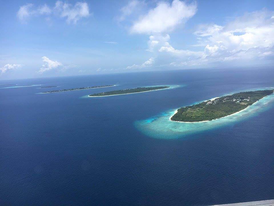 The Maldives from the air