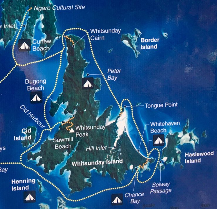 Whitehaven Beach Map