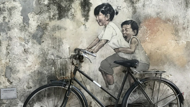 | Penang street art and murals featured by top international travel blogger, Tracy's Travels in Time
