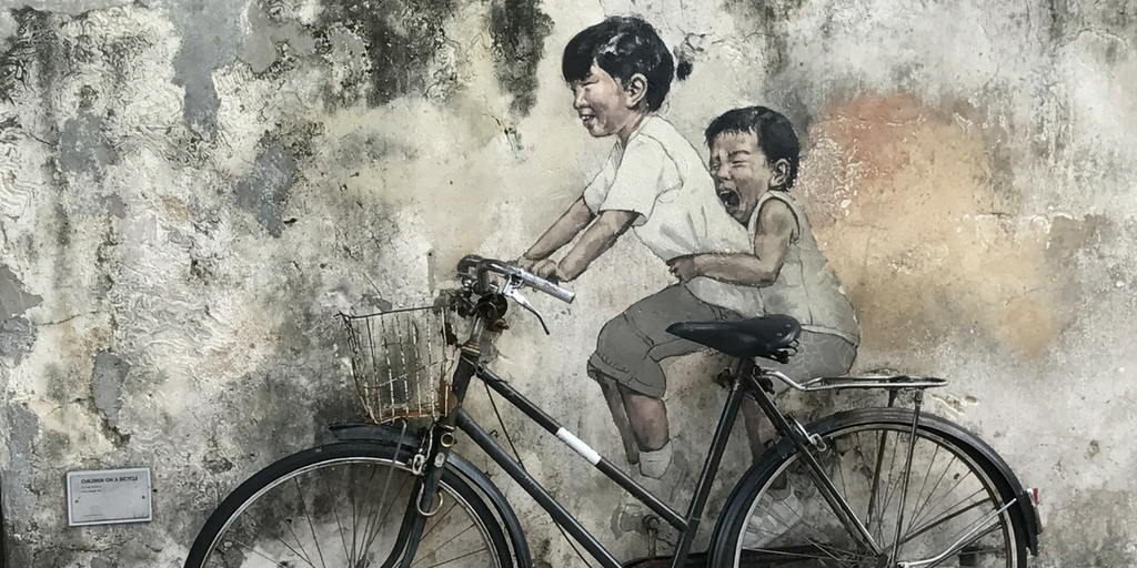 | Penang street art and murals featured by top international travel blogger, Tracy's Travels in Time