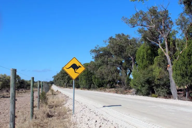 A KANGAROO SIGN |