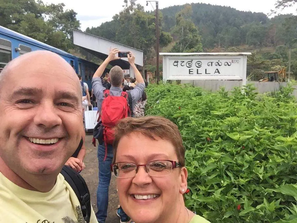 the sign at the train station for ella - Two trains journeys to experience in Sri Lanka