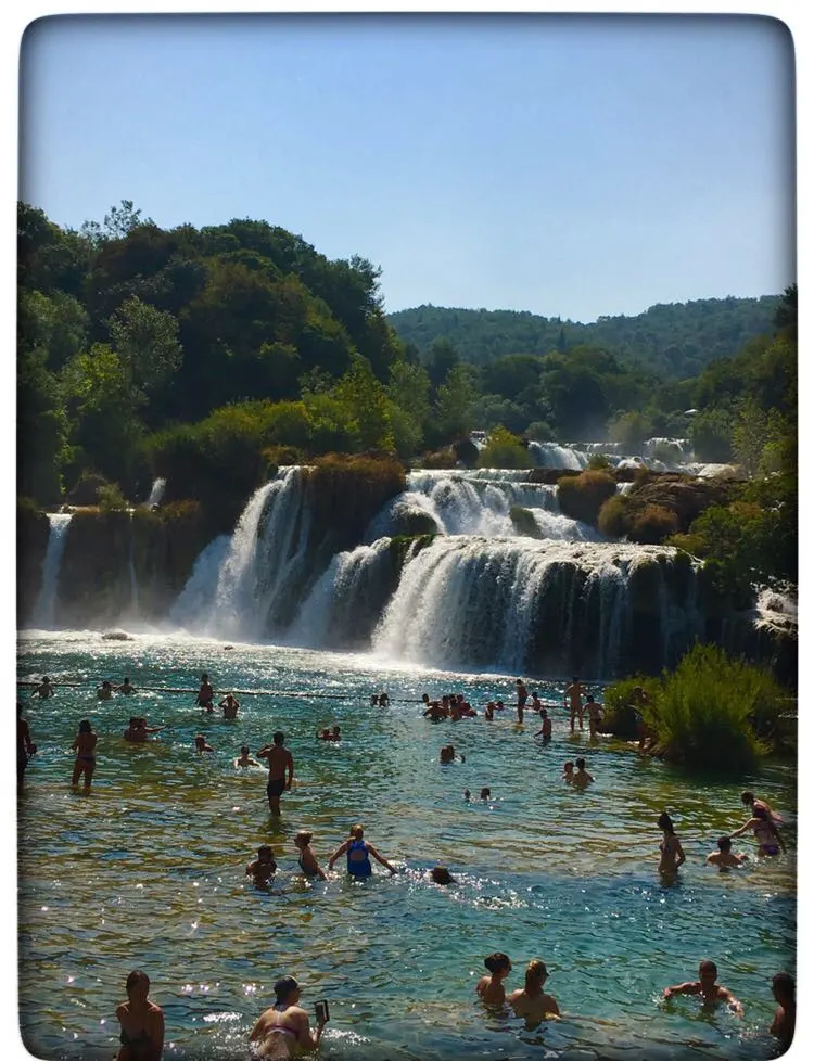 KrKa Waterfalls in Croatia