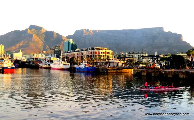 Cape Town waterfront with Table Mountain in the background