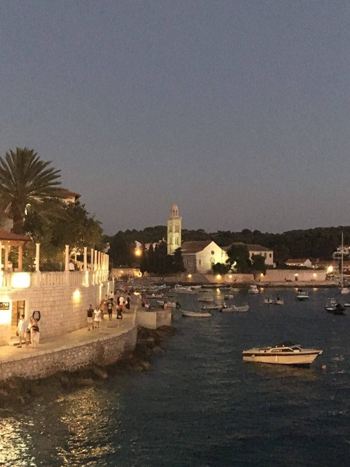 hvar harbour in croatia