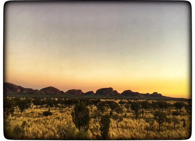 sunrise at Kata Tjuta