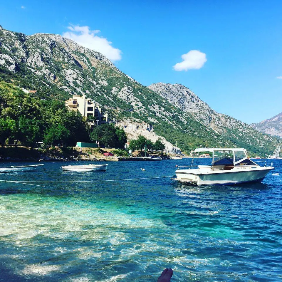 a view of kotor-bay in Montenegro