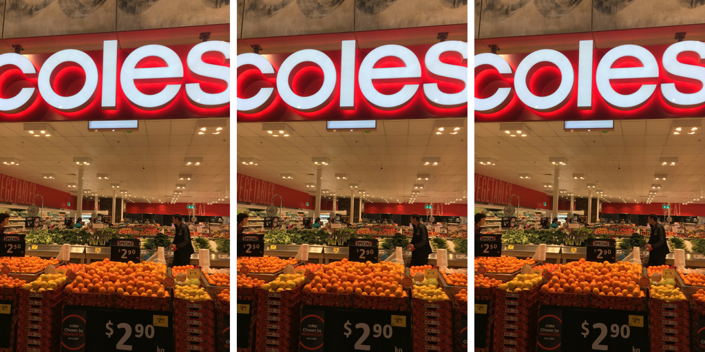 coles shop in australia