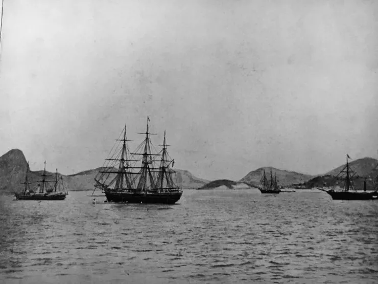 brazil rio harbour in the 1800s