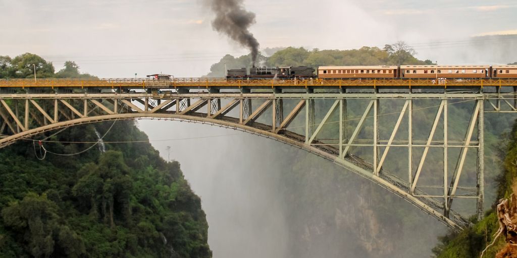 train crossing a bridge
