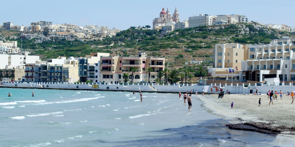 MELLIEHA BEACH MALTA.