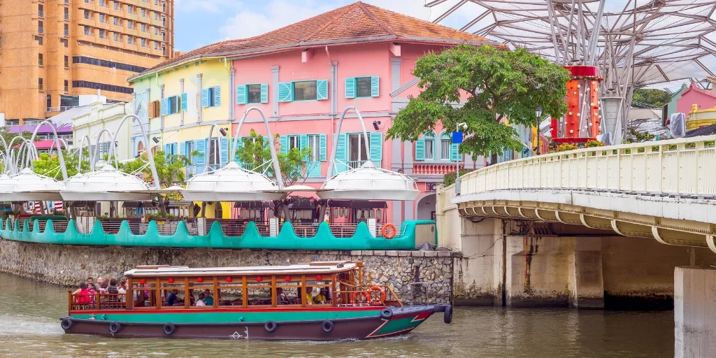 Clarke Quay is often used as a Singapore film location