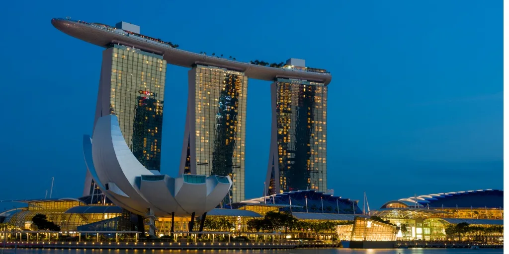 Marina Bay sands often used as a Singapore film location