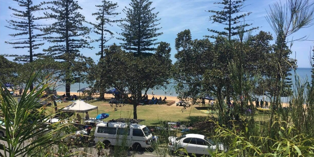 Suttons Beach in Redclife Queensland