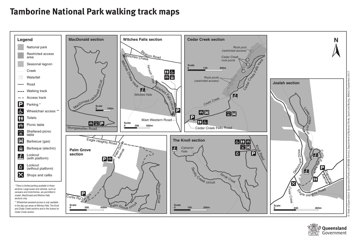 Walking trails on Tamborine Mountain