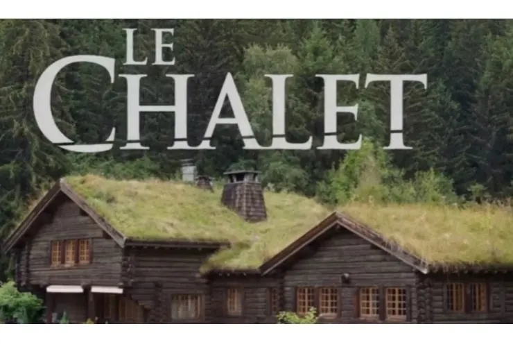Some French chalets with the words Le Chalet written above