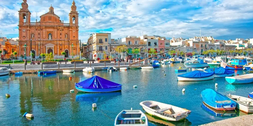 View of Maltese town