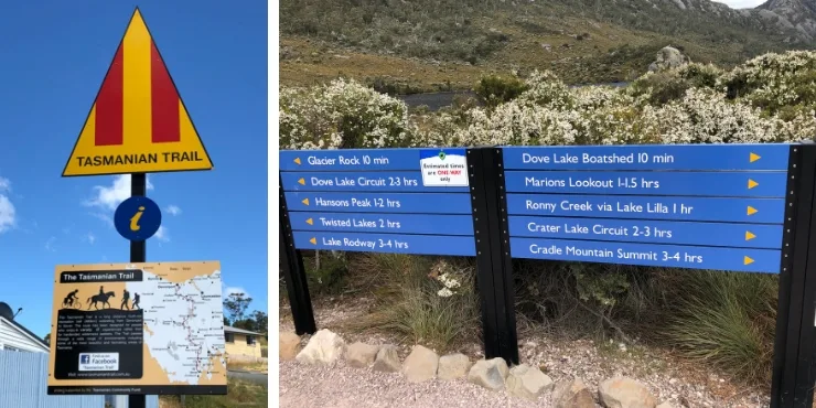 Signs in Tasmania