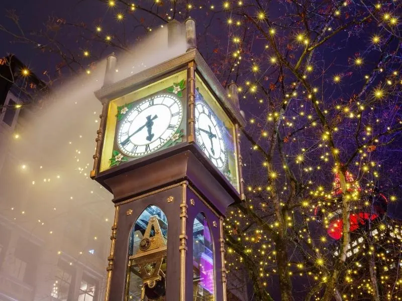 Gastown steam clock in Vancouver