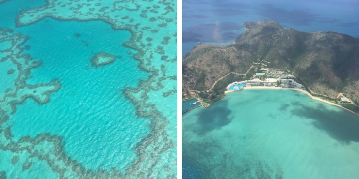 Heart reef and Whitehaven beach