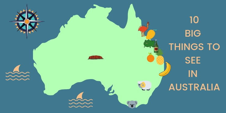 AUSTRALIAS BIG THINGS A MAP