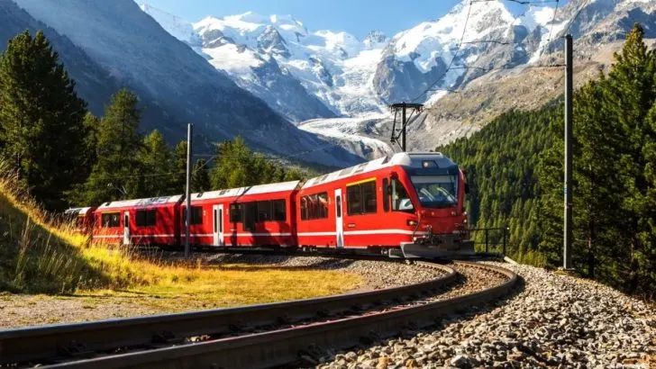 Best Switzerland Scenic Train Trips featured by top international travel blogger, Tracy's Travels in Time