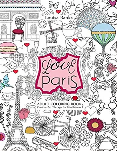 Love Paris coloring book