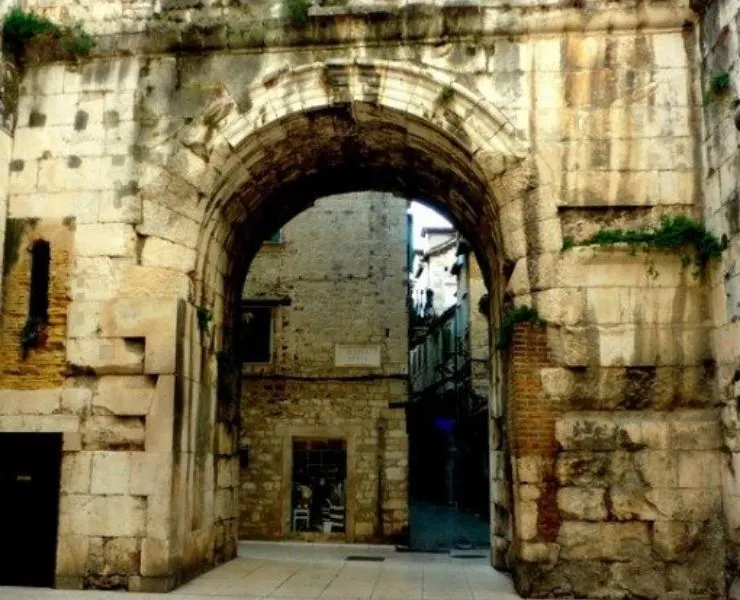 Walls of Split in Croatia.