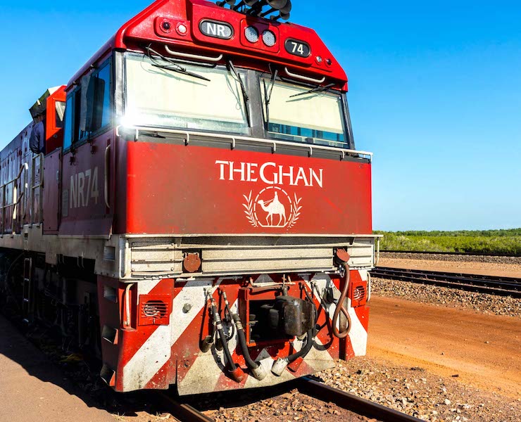 The Ghan train in Australia