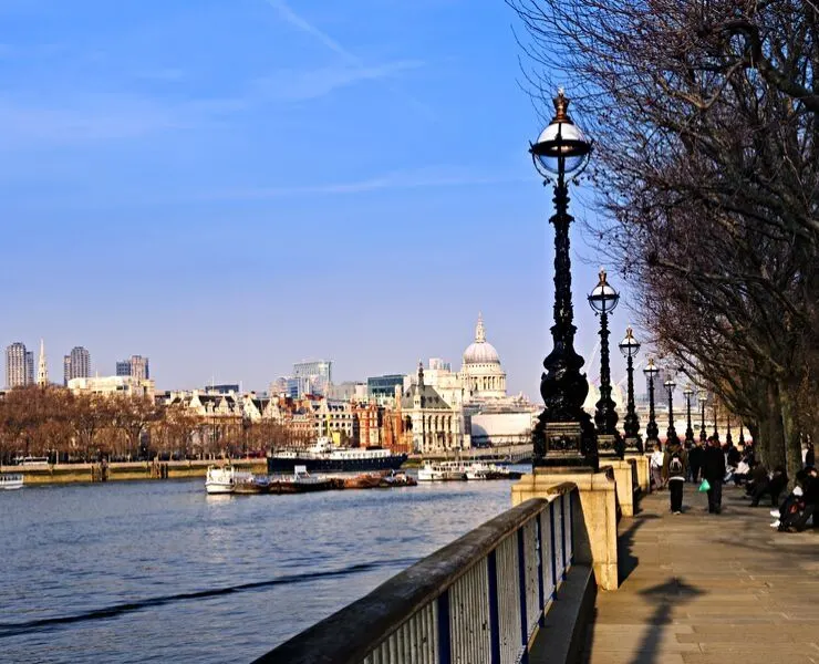 View of South Bank London