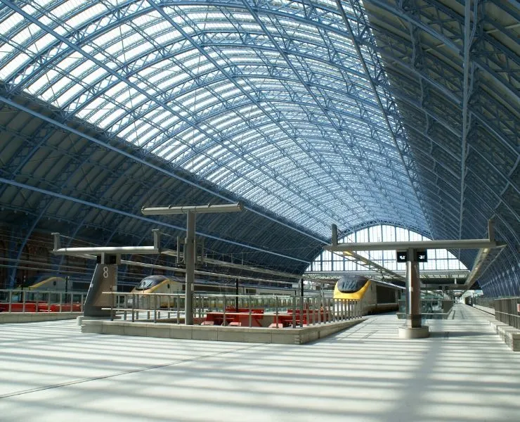 St Pancras International train station.