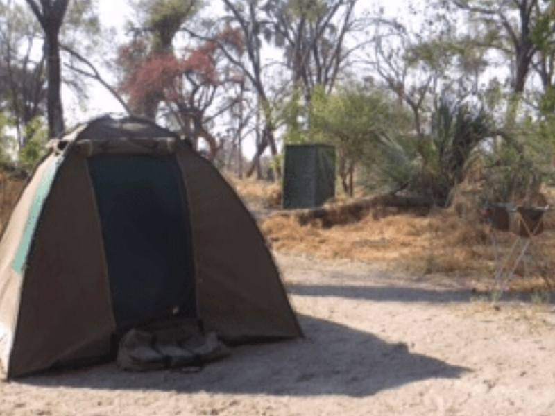 Our tent in Botswana