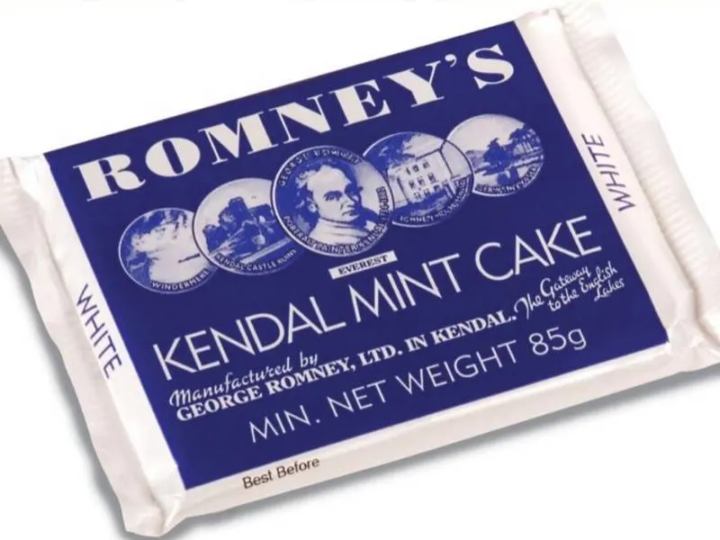 A packet of Kendal Mint Cake