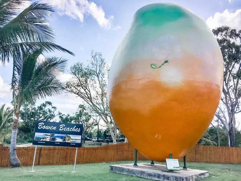 A big mango with an ant on it one of Australia's Big Things