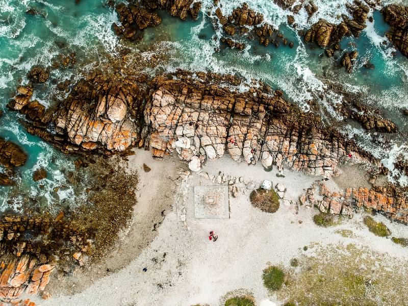 A view of Cape Agulhas in South Africa.