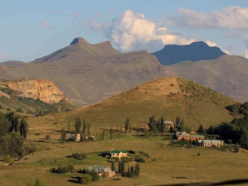 A view of mountains near Clarens in South Africa.
