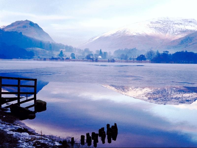 Winter view of Lake Windermere