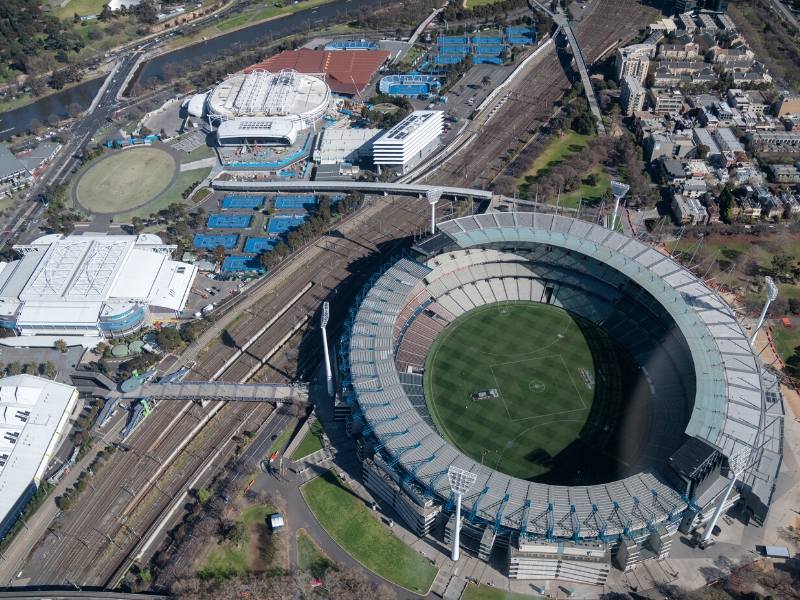 Melbourne cricket ground (and aerial view)