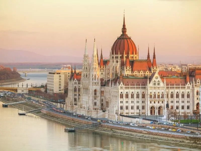 Parliament building in Budapest one of the most beautiful cities in Europe