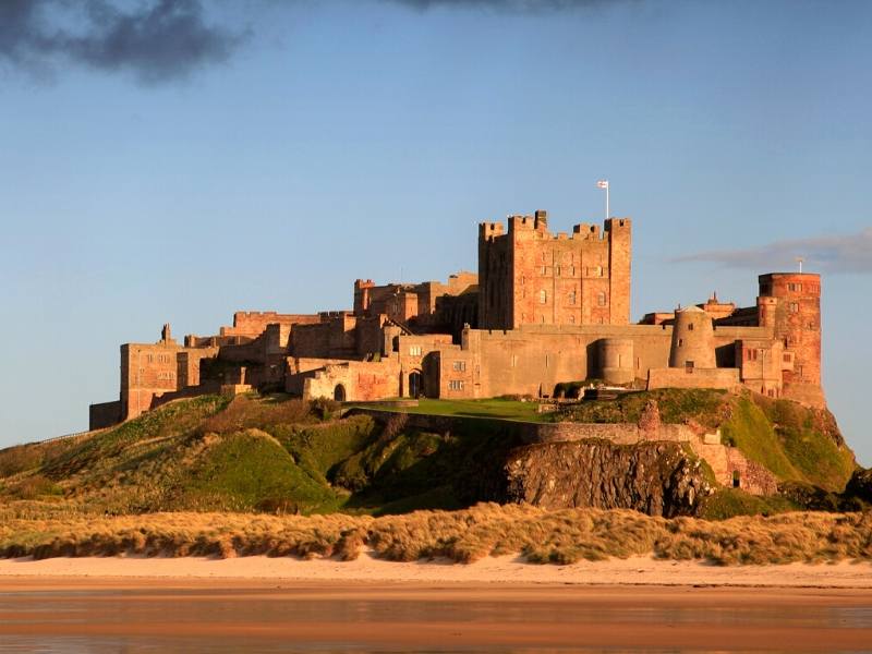 Bamburgh Castle in Northumberland