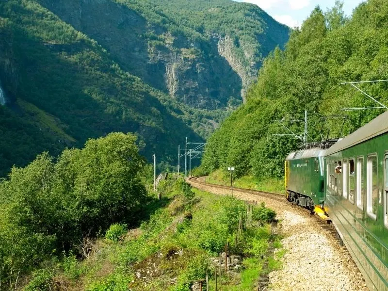 The Flam railway in Norway one of the most scenic train journeys in Europe