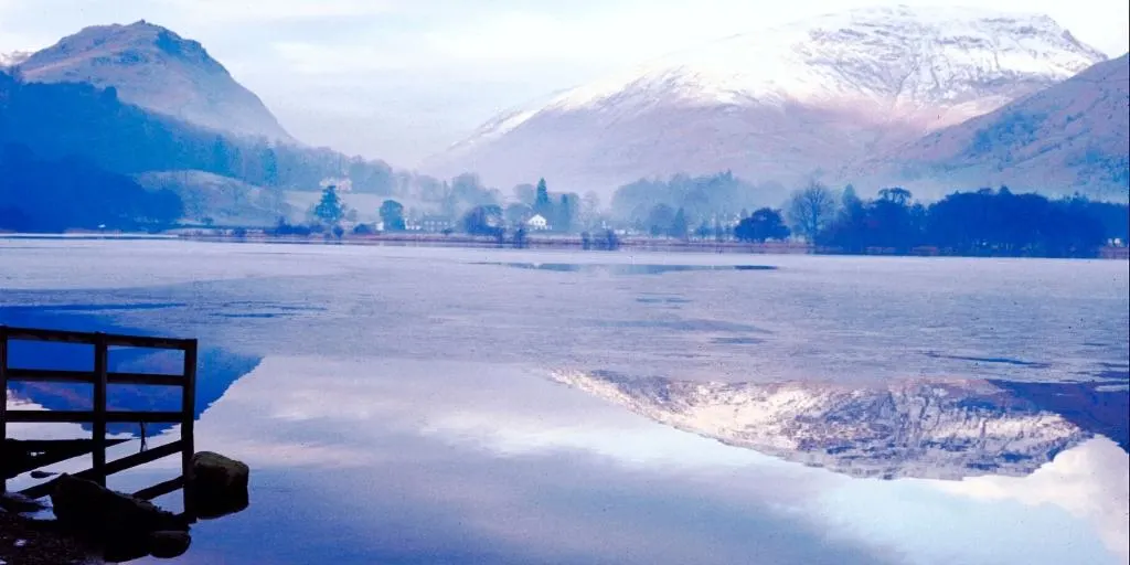 A beautiful view over a lake like this is possible from an airbnb Lake District England