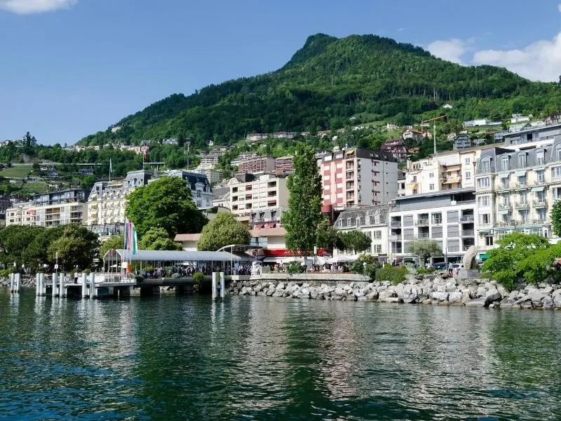The promenade in Montreuz Switzerland