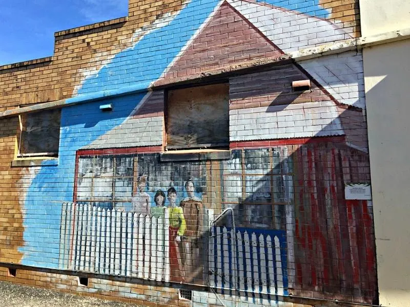 The Birch house mural in Nanango