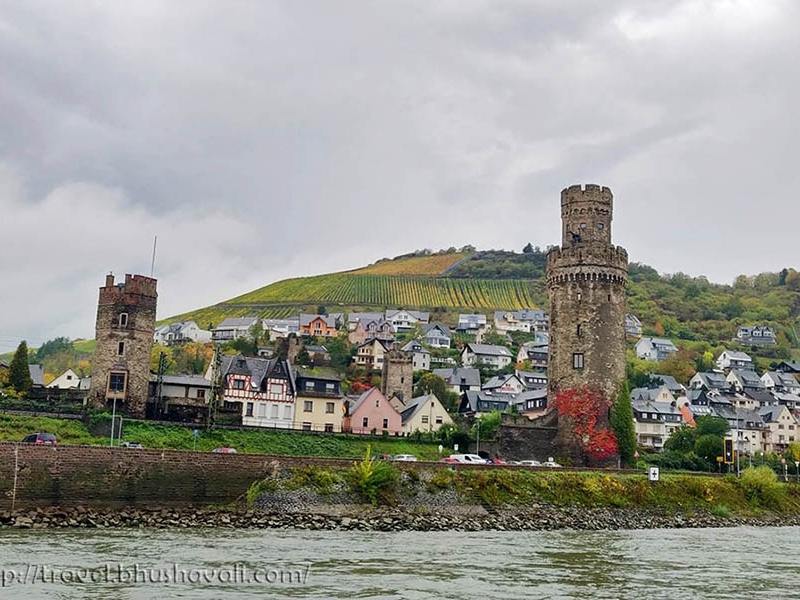 View of the Rhine valley in Germany