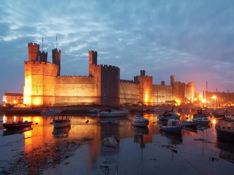 Caernarfon Castle a popular UK bucket list destination