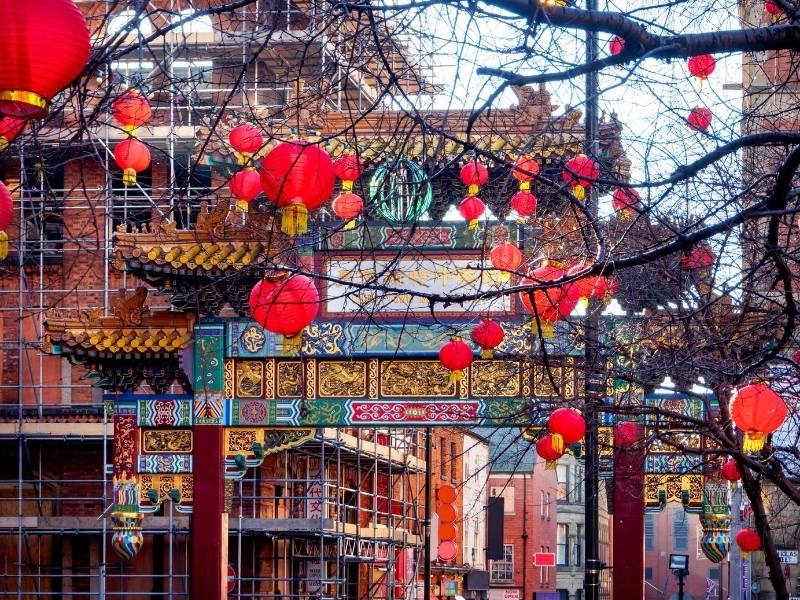 Chinatown in Manchester England